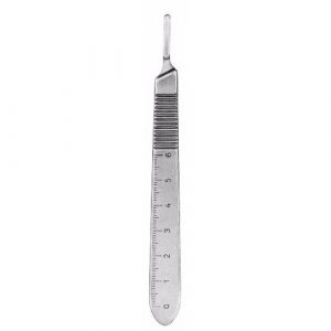 No. 3 Solid with Scale Scalpel Handles  - JFU Industries