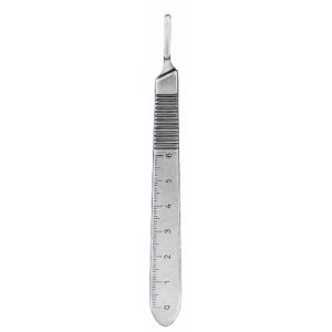 No. 3 Solid with Scale Scalpel Handles  - JFU Industries