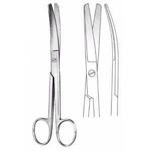 Standard Operating Scissors 11.5 cm , Blunt/Blunt Curved  - JFU Industries