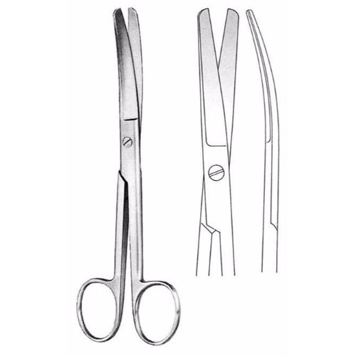 Standard Operating Scissors 13.0 cm , Blunt/Blunt Curved  - JFU Industries 3
