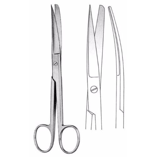 Standard Operating Scissors 10.5 cm , Sharp/Blunt Curved  - JFU Industries 3
