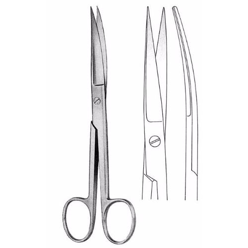 Standard Operating Scissors 11.5 cm , Sharp/Sharp Curved  - JFU Industries 3