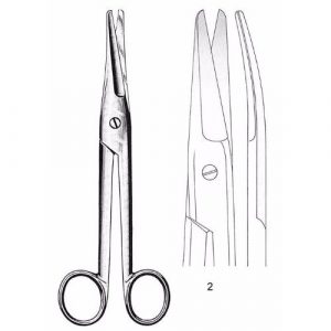 Mayo-Noble Gynecological Scissors 17.0 cm , Curved  - JFU Industries