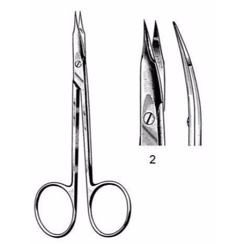 Stevens Tenotomy Scissors 11.0 cm , Sharp Points, Curved  - JFU Industries 3