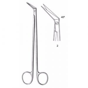 Potts-Smith Vascular Scissors 19.0 cm , 40° Angled  - JFU Industries
