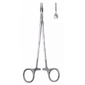 Petit-Point Ryder Needle Holders 13.0 cm , 1mm Tungsten Carbide TC Jaws, Serrated  - JFU Industries