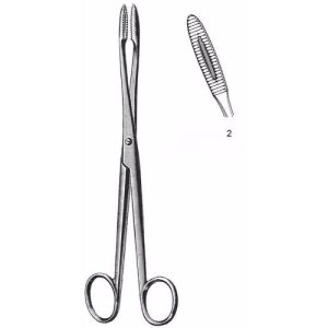 Gross-Maier Dressing Forceps 25.0 cm , Curved  - JFU Industries