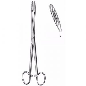 Gross-Maier Dressing Forceps 20.0 cm , Curved  - JFU Industries