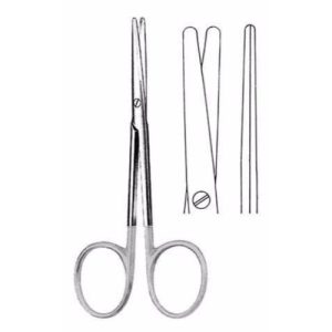 Metzenbaum Scissors 14.0 cm , Straight, Tungsten Carbide TC  - JFU Industries