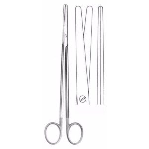 Metzenbaum Scissors 18.0 cm , Straight, Tungsten Carbide TC  - JFU Industries