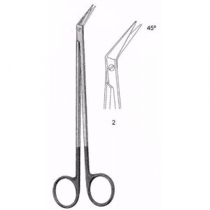 Potts-Smith Cardiovascular Scissors 18.0 cm , 45°, Super-Cut  - JFU Industries