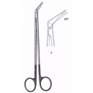 Potts-Smith Cardiovascular Scissors 18.0 cm , 60°, Super-Cut  - JFU Industries