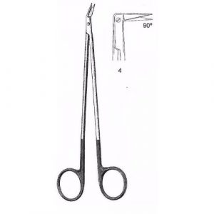 Dietrich Coronary Artery Scissors 18.0 cm , 90°, Super-Cut  - JFU Industries