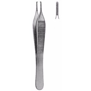 Micro-Adson Dissecting Forceps 15.0 cm , Tungsten Carbide TC, Mini Profile  - JFU Industries