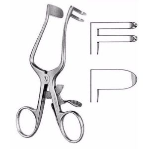 Plester Retractor 11.0 cm , 2 Teeth, Blunt  - JFU Industries
