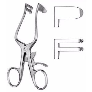 Plester Retractor 11.0 cm , 2 Teeth, Blunt  - JFU Industries