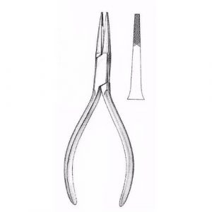 Flat Nose Plier 15.0 cm , Tips Taper To 2mm  - JFU Industries
