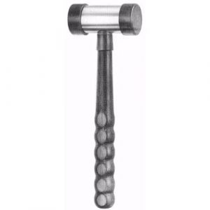 Mallet 22.5 cm , 37mm Ø, 370G, Steel, Solid, With Ferrozell Faces  - JFU Industries