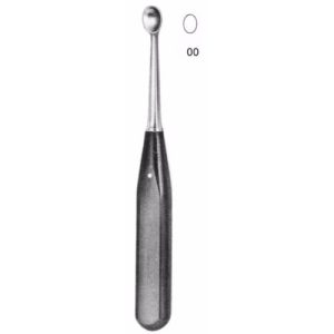 Volkmann Bone Curette 17.0 cm , Handle From Artificial Wood  - JFU Industries