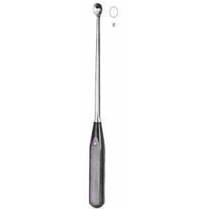 Volkmann Bone Curette 27.0 cm , Handle From Artificial Wood  - JFU Industries