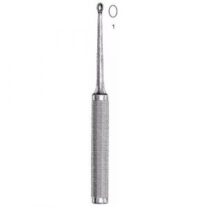 Cobb-Type Oval Cup Curette 27.9 cm , Size 1, Straight  - JFU Industries