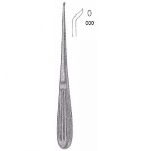 Epstein Spinal Bone Curette 20.0 cm , Reverse Angle, Size 000  - JFU Industries
