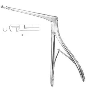 Hajek Sphenoid Punches, 140mm Shaft, 4 X 4mm Down-Bite  - JFU Industries