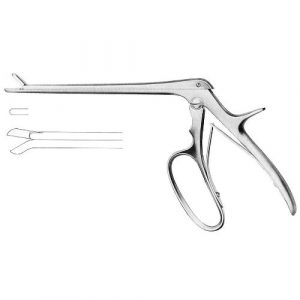 Ferris-Smith-Cushing Sphenoid Punches, 18.0 cm Shaft, Curved Down, 3 X 10mm Bite  - JFU Industries