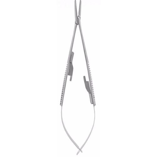 Castraviejo Needle Holder With Lock, Curved, 14.0 cm  - JFU Industries 3