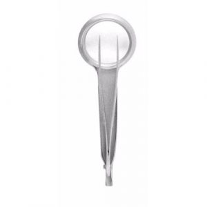 Forceps With Magnifier 10.0 cm, Curved  - JFU Industries