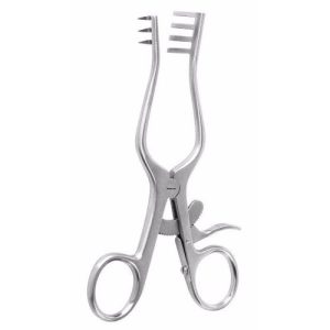 Weitlaner Retractor 10.5 cm, 2X3 Prongs, Sharp  - JFU Industries