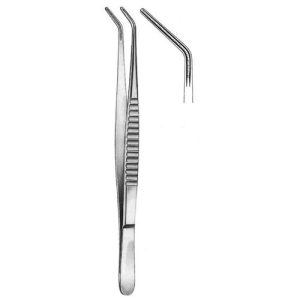 Debakey Atrauma Tissue Forceps 30.0 cm , 2.0mm, Curved  - JFU Industries