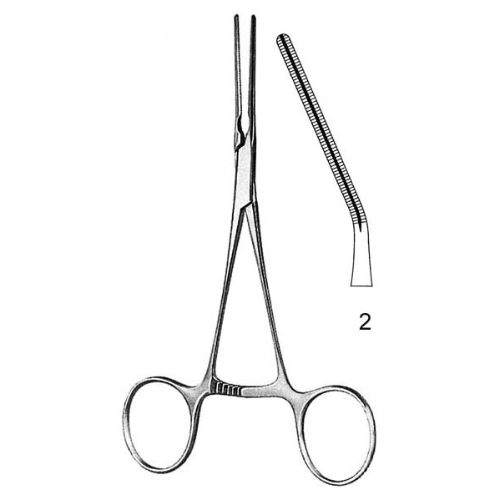 Cooley Atrauma Neonatal And Pediatric Clamps Very Delicate Pattern 14.0 cm , Curved  - JFU Industries