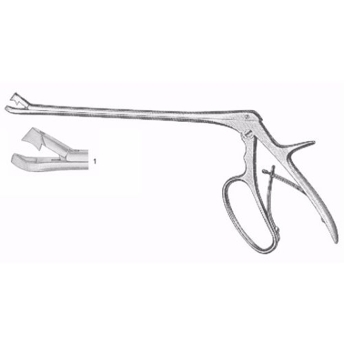 Tischler Cervical Biopsy And Specimen Forceps 22.0 cm , Pointed Jaws, 3mm X 8mm Bite  - JFU Industries