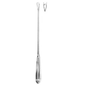Recaimer Uterine Curette 31.0 cm , Sharp, Rigid Plain Shaft, 6mm  - JFU Industries