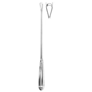 Recaimer Uterine Curette 31.0 cm , Sharp, Rigid Plain Shaft, 11mm  - JFU Industries