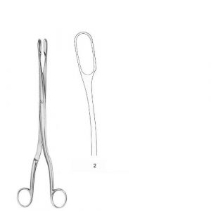 Winter Placenta And Ovum Forceps 28.0 cm , Curved  - JFU Industries