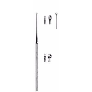 Buck Curettes 16.5 cm Sharp, Straight, No. 00  - JFU Industries