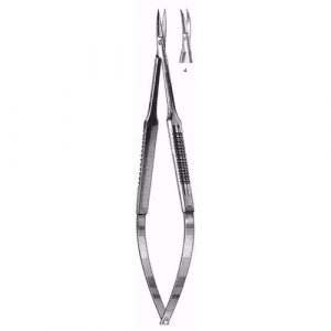 Microsurgical Scissors 15.0 cm , Wide Handle, Regular Blade, Curved  - JFU Industries