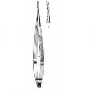 Jacobson Scissors 18.5 cm , Straight Handle, Curved Blade  - JFU Industries