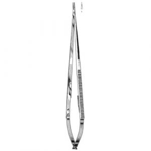 Microsurgical Needle Holders 18.0 cm , Smooth, Tungsten Carbide TC Jaws  - JFU Industries