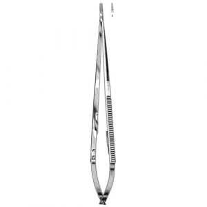 Microsurgical Needle Holders 18.0 cm , Serrated, Tungsten Carbide TC Jaws  - JFU Industries