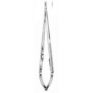 Microsurgical Needle Holders 21.5 cm , Smooth, Tungsten Carbide TC Jaws  - JFU Industries