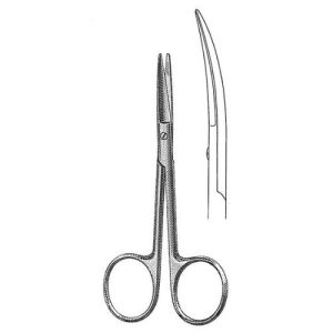 Knapp Iris Scissors 10.1 cm , 25mm Blades, Curved, Blunt-Blunt  - JFU Industries
