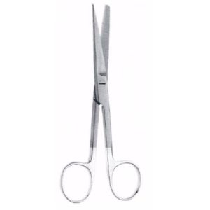 Operating Scissors 15.0 cm ,Curved, Sharp-Blunt , Tungsten Carbide  - JFU Industries