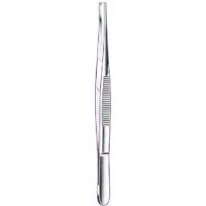 Standard Tissue Forceps 13 cm ,1 X 2 Teeth, Fine  - JFU Industries