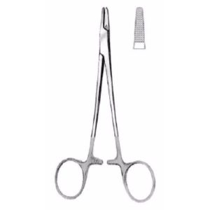 Hegar-Baumgartner Needle Holder 13 cm Serrated, Tungsten Carbide Jaws  - JFU Industries