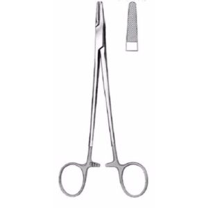 Mayo-Hegar Needle Holder 26 cm Serrated, Tungsten Carbide Jaws  - JFU Industries