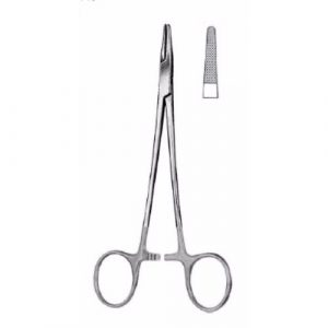 Crile-Wood Needle Holder 18 cm Serrated, Tungsten Carbide Jaws  - JFU Industries
