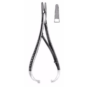 Mathieu Needle Holder 20 cm Narrow Jaw, Serrrated Tungsten Carbide Jaws  - JFU Industries